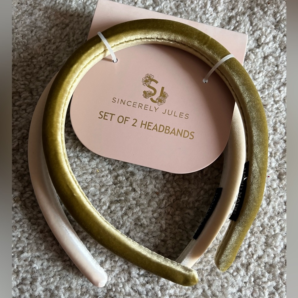 Sincerely Jules Velvet Headbands (set of 2)